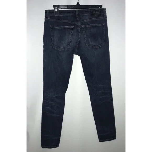R13 Jeans Kate Skinny Howell Indigo Size 28 Denim Dark Blue Elast Drake Smart - Picture 12 of 16